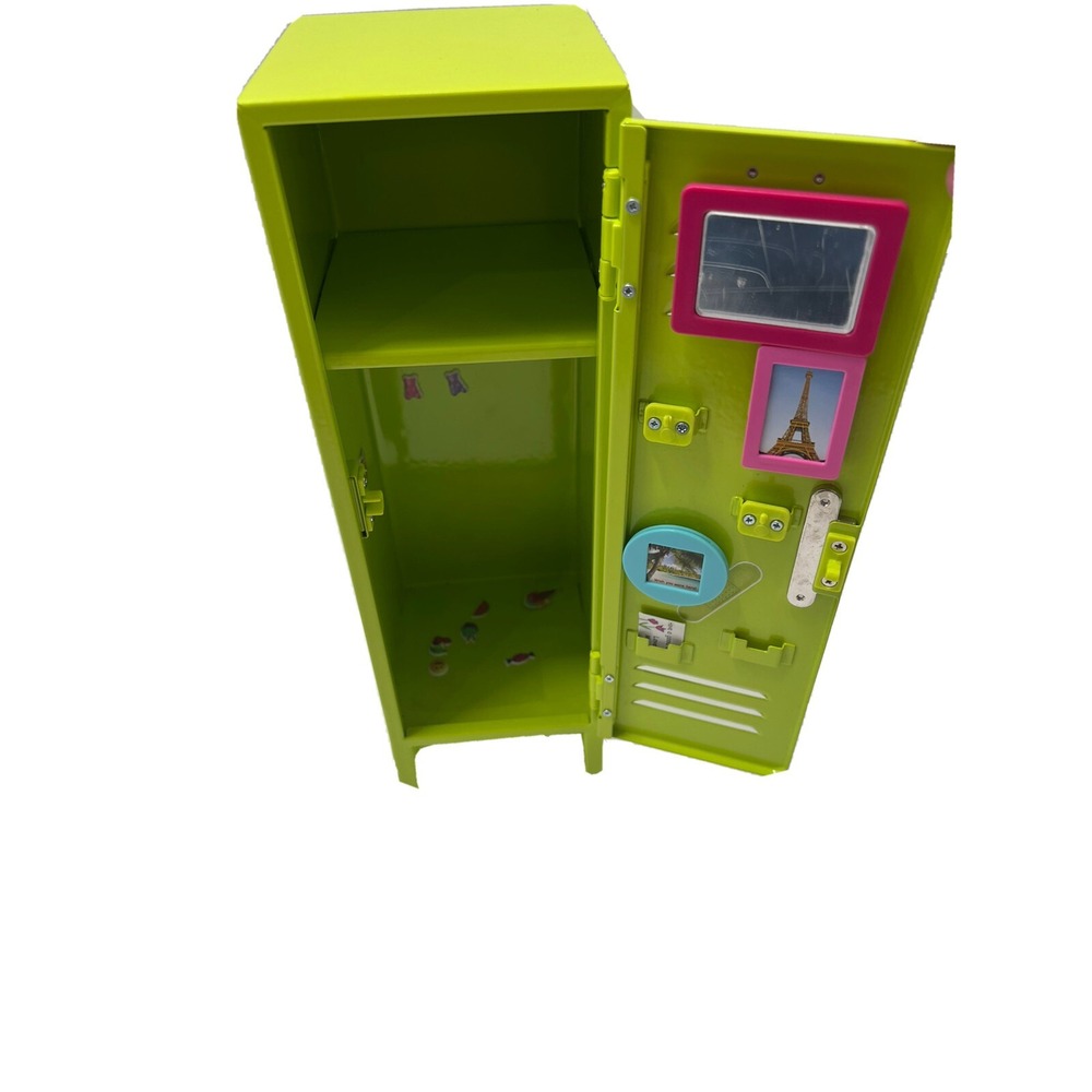American Girl Doll Lime Green School Locker RETIRED Backpack School Supplies AG - Picture 2 of 10